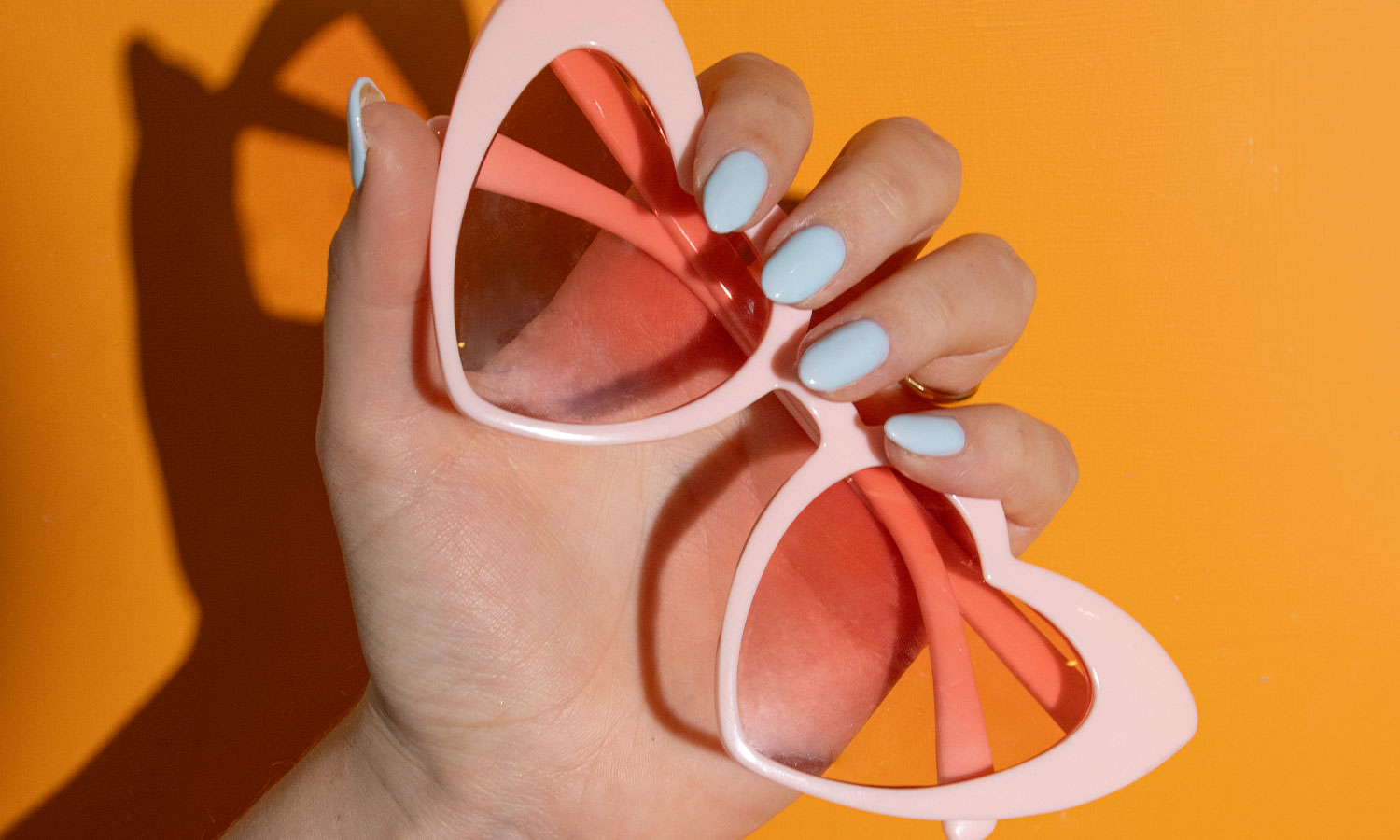 Gelous Head in the Clouds Gel Nail Polish - photographed in United Kingdom on model