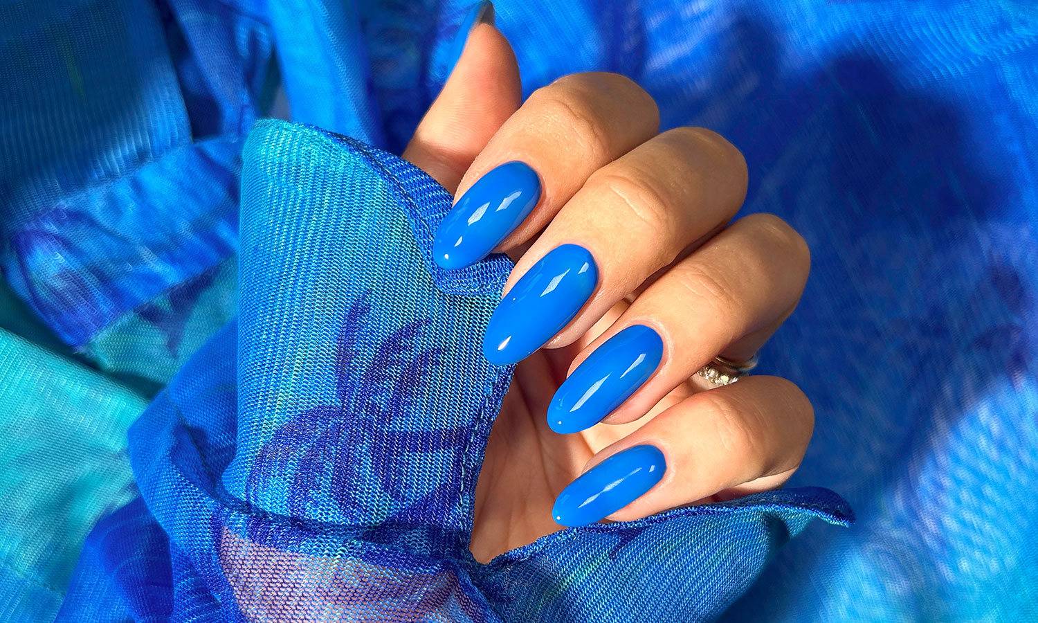 Gelous Vitamin Sea Gel Nail Polish - photographed in United Kingdom on model